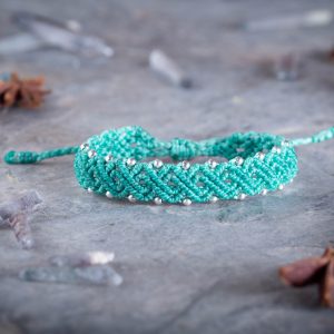 Pulsera Onda Aguamarina