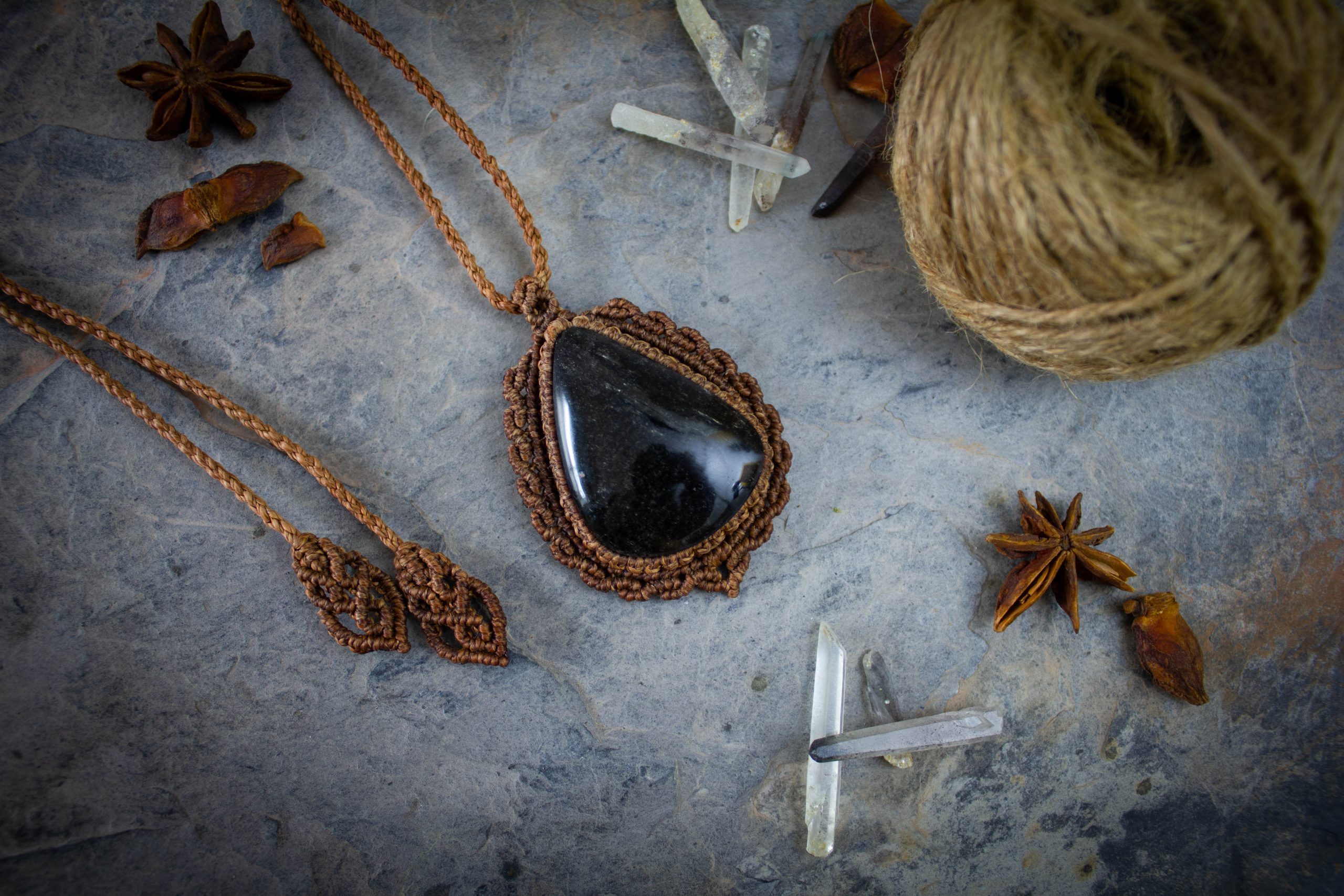 Collar Obsidiana Tierra